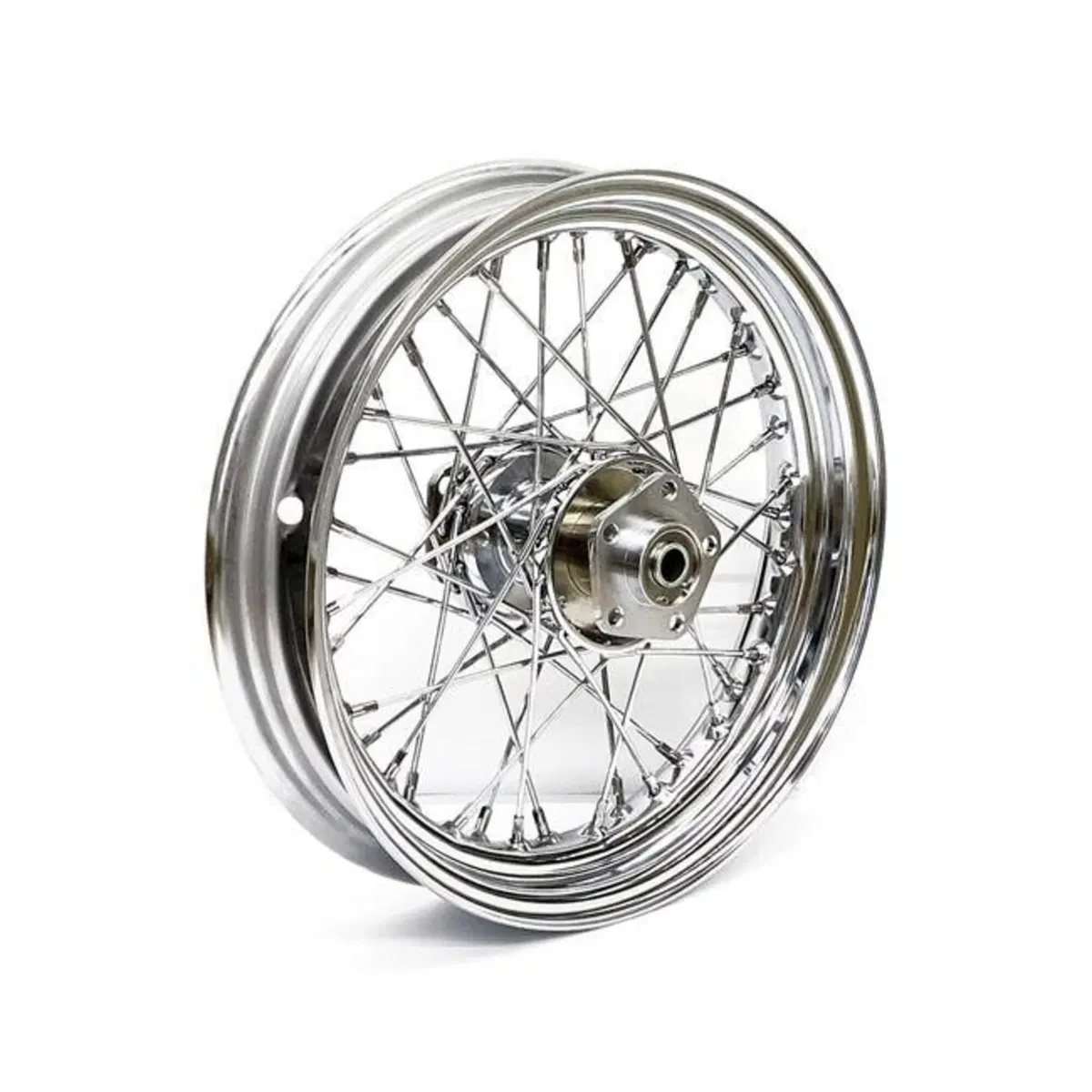 Ruota posteriore a 40 raggi cromata 16x3 per FX da 