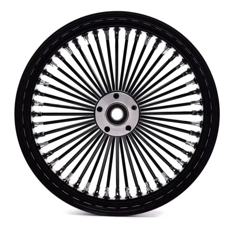 Ruota anteriore nera King Spoke 48 raggi 23'' x 3 