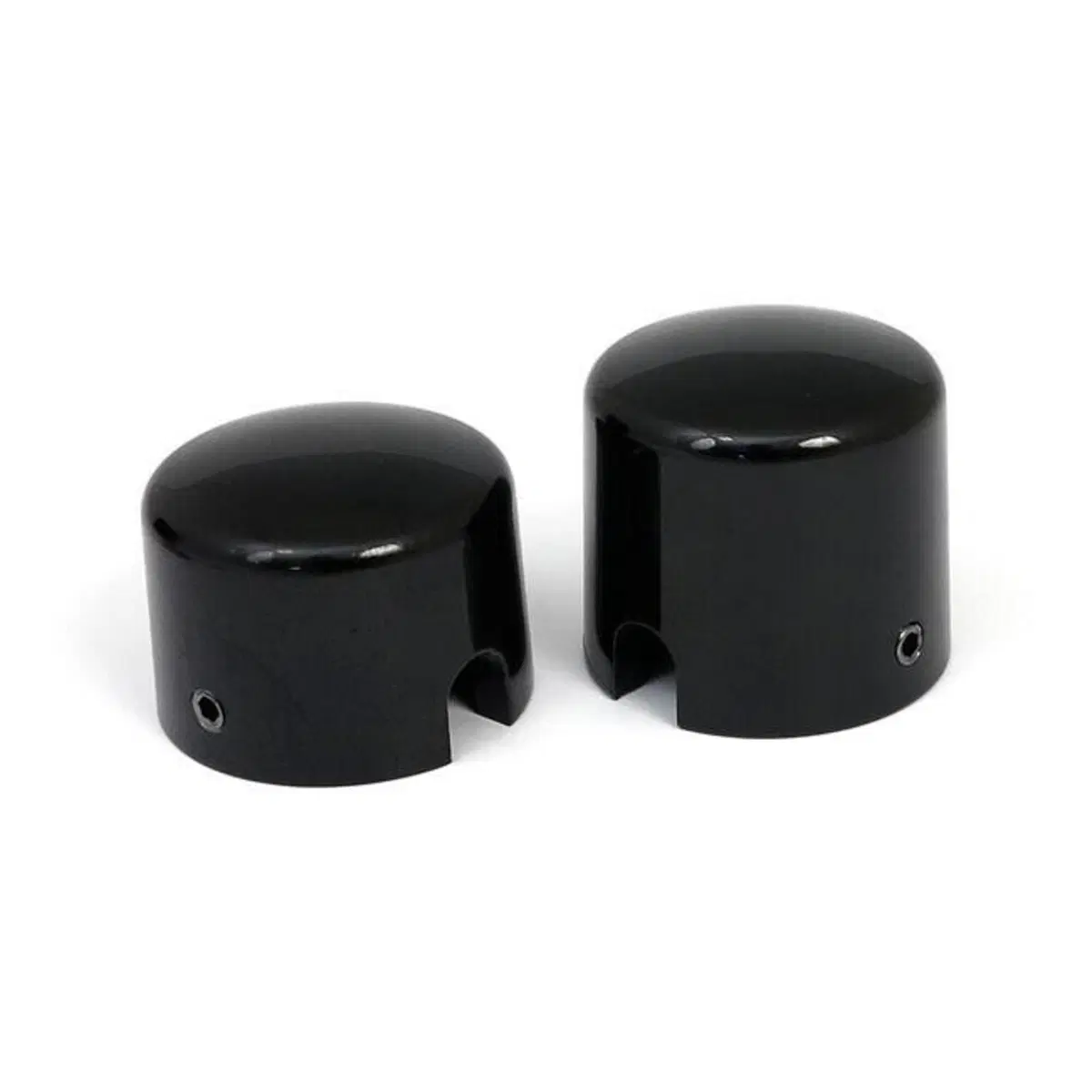 Coperture perno ruota posteriori nere per Softail 