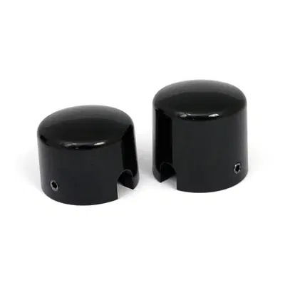 Coperture perno ruota posteriori nere per Softail 
