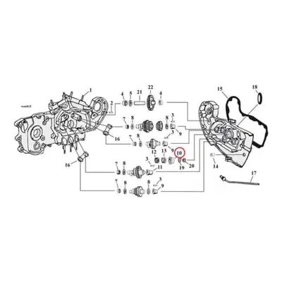 Bronzina Cam Per Sportster k e KH dal 1952 al 1956 