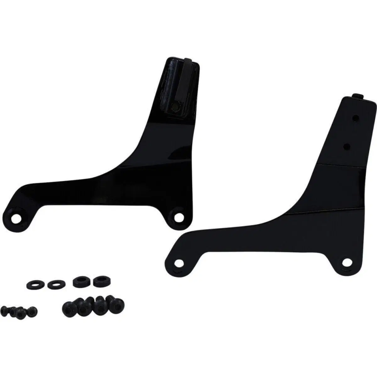 Piastre nere per schienalino Sissy Bar fisso per T 