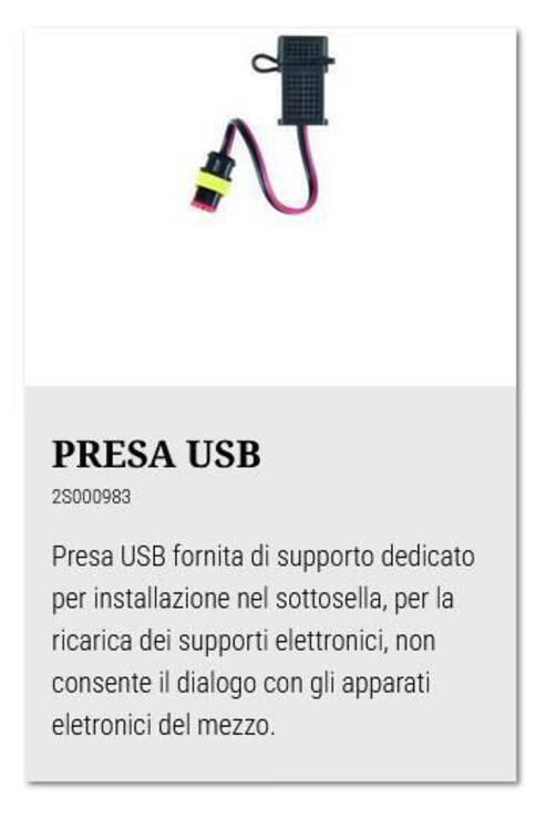 KIT PRESA USB MOTO GUZZI V7