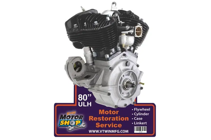 Insegna metallica motore Big Twin Flathead V-Twin 