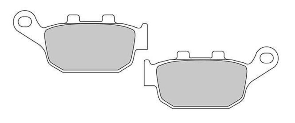 Pastiglie posteriori organiche per Buell XB9S Ferodo