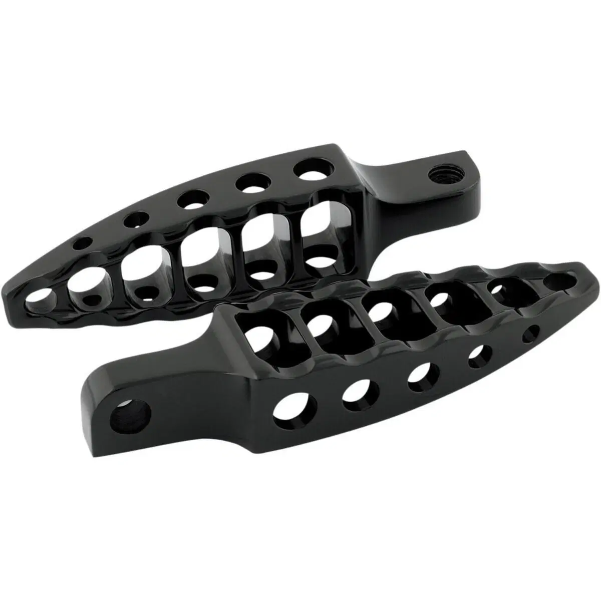 Pedaline RSD Moto nere lucide con attacco dritto R 