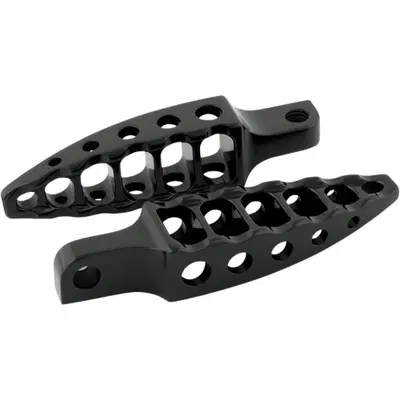 Pedaline RSD Moto nere lucide con attacco dritto R 