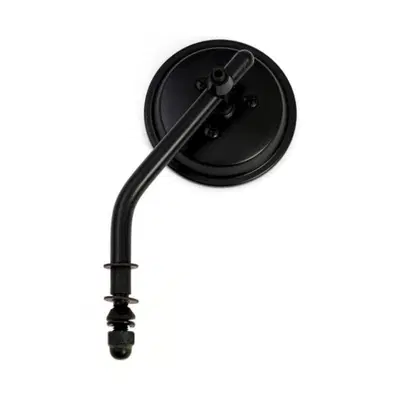 Specchietto rotondo da 3" (7.5cm) stelo corto nero 