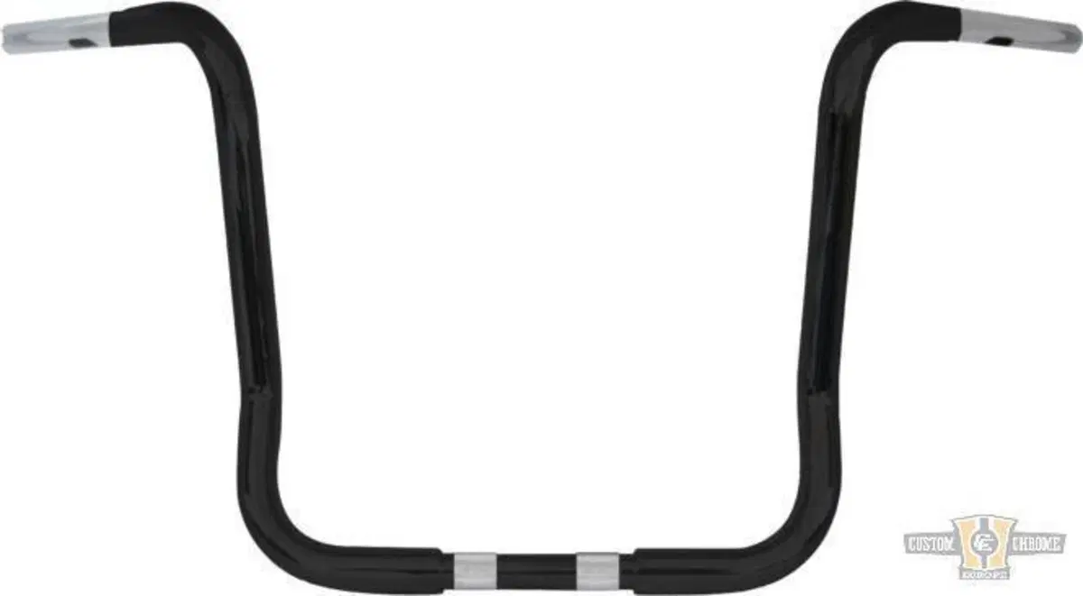 Manubrio Ape Hanger 1-1/4" alto 14" FLHT nero Bagg 