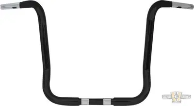 Manubrio Ape Hanger 1-1/4" alto 14" FLHT nero Bagg 