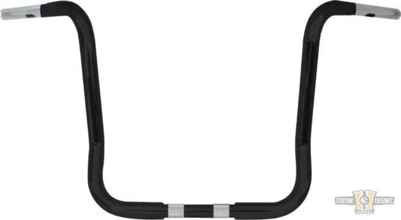 Manubrio Ape Hanger 1-1/4" alto 14" FLHT nero Bagg 