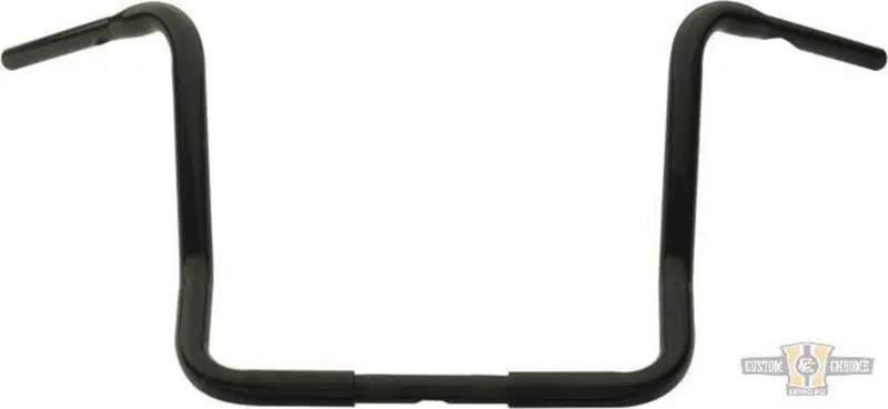 Manubrio Ape Hanger 1-1/4" alto 14" FLHT nero Dres Santee