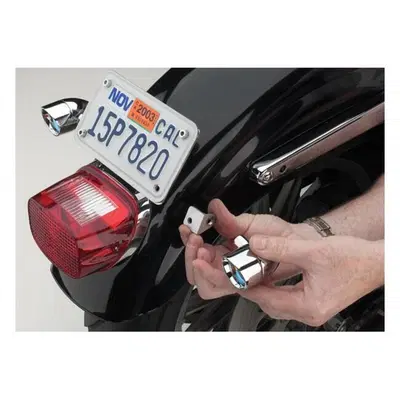 supporti frecce per targa cromati universali Cycle 