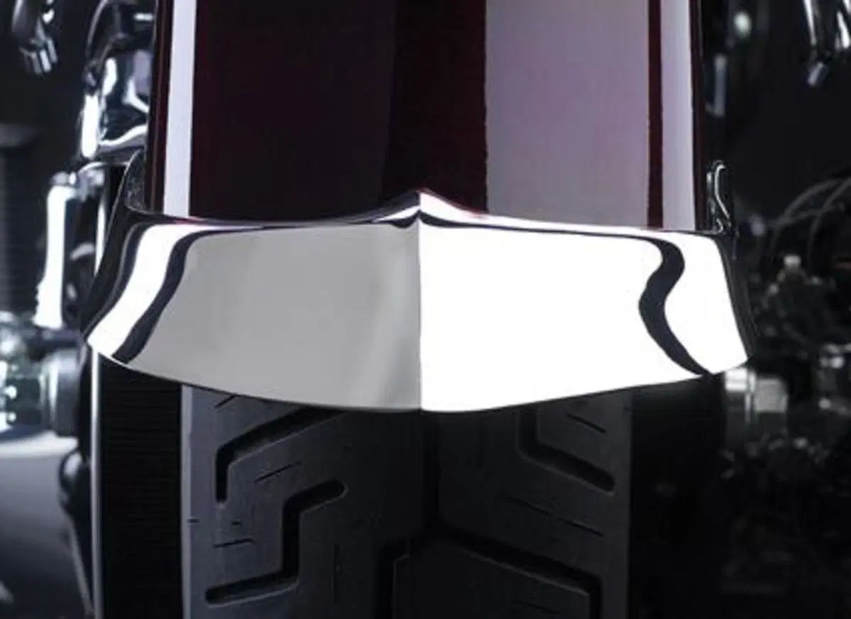 Ornamento parafango posteriore cromato per Softail National Cycle