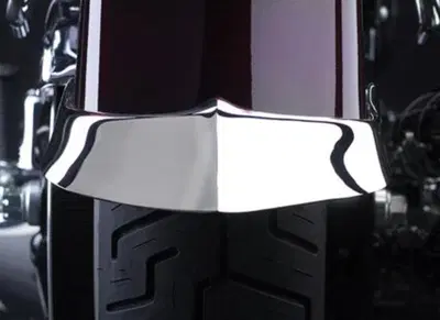 Ornamento parafango posteriore cromato per Softail National Cycle