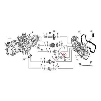 Bronzina Cam Per Sportster dal 1957 al 1976 rif OE 