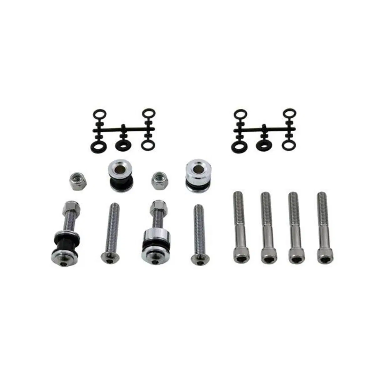 Kit bulloneria sgancio rapido per sissybar schiena 