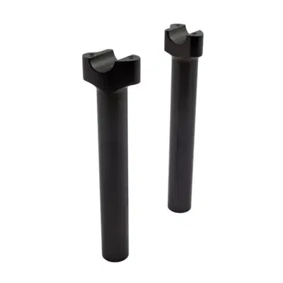 Riser Chubby alti 9,5&rsquo;&rsquo;, dritti, neri, Wild 1 Per