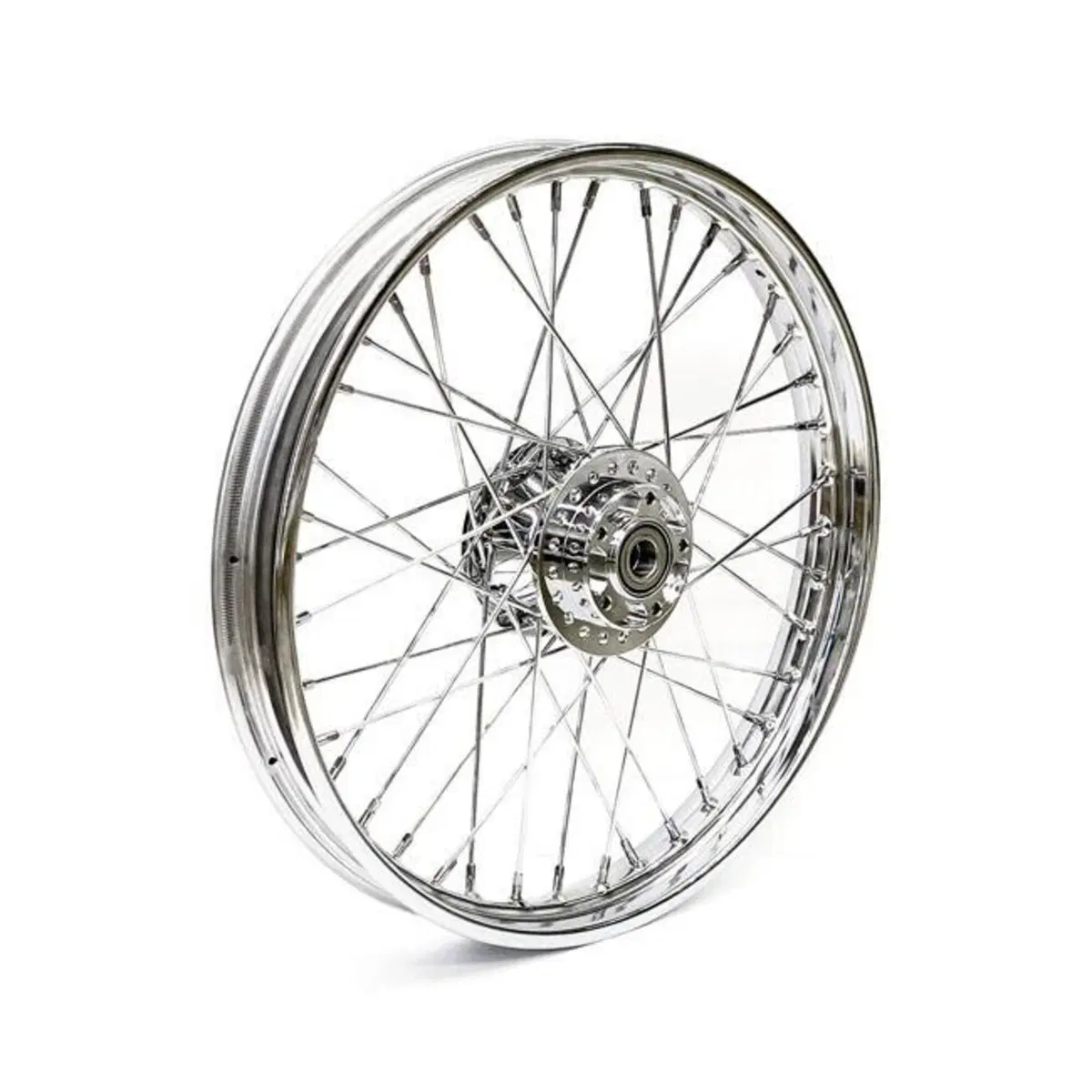 Ruota anteriore a 40 raggi cromata 21x2,15 per Dyn 