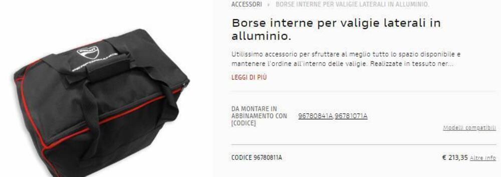 Borse Interne per Borse in alluminio Multistrada 1 Ducati (2)