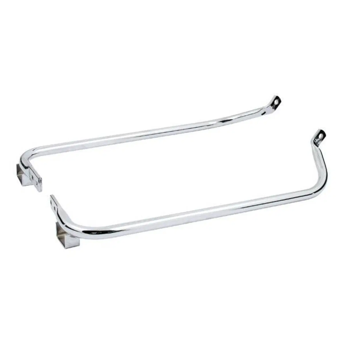 Staffe supporto borse/marmitte cromate per Touring 