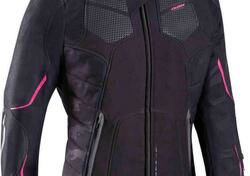 Giacca moto donna Ixon Cell Lady CE nero fucsia