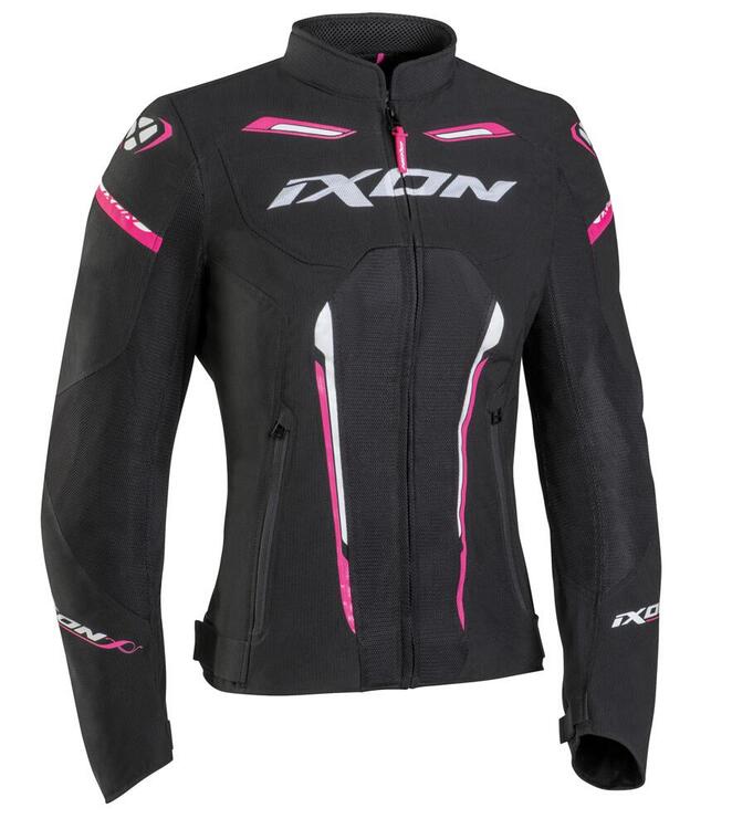 Giacca moto donna estiva Ixon STRIKER AIR Nero Bia