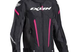 Giacca moto bambino Ixon STRIKER KID L Nero Fucsia