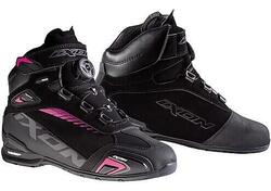 Scarpe moto donna Ixon BULL WP LADY nero fucsia