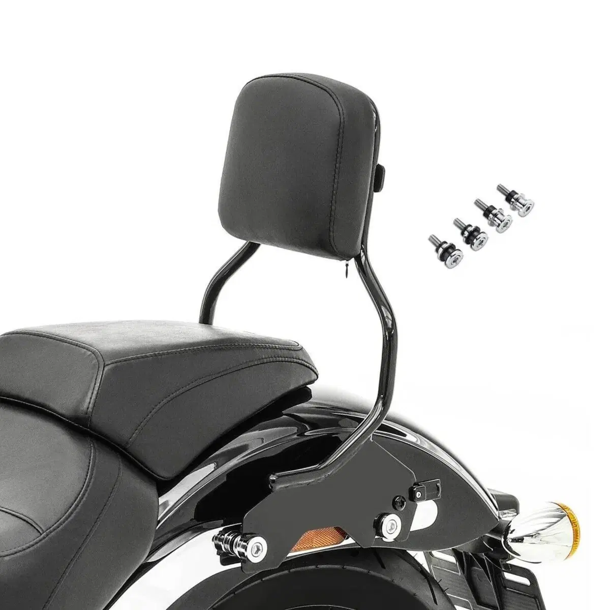 Schienalino a sgancio rapido nero per Softail Low 