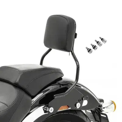 Schienalino a sgancio rapido nero per Softail Low 