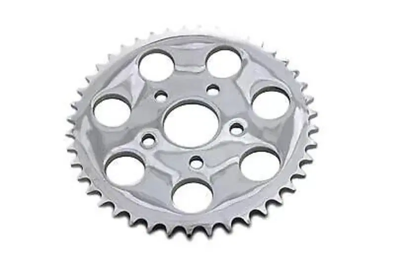 Corona finale cromata da 51 denti disassata 6 mm p 