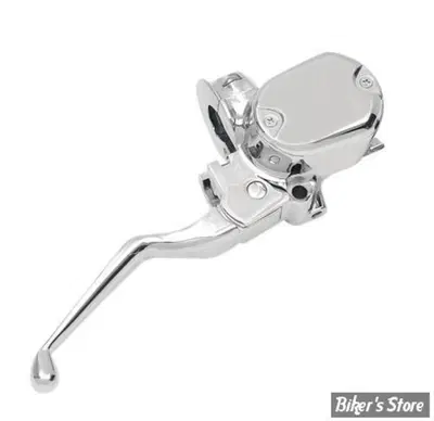 Pompa freno stile OEM cromato per disco doppio per 