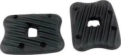 Coperchi Rocker Box Ribster neri Per Dyna, Softail EMD