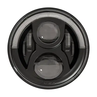 Parabola 7" LED omologata nero Speaker 