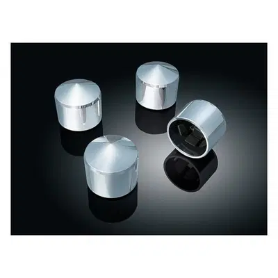 Coperchi cromati Kuryakyn peaked per viti scatole 