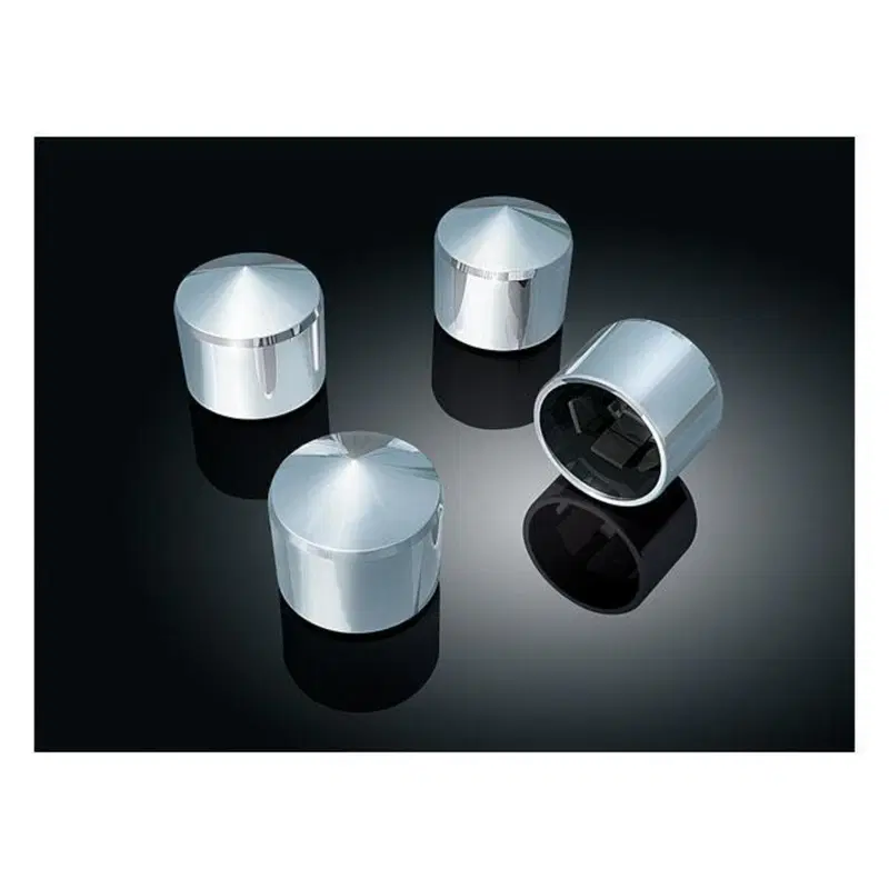 Coperchi cromati Kuryakyn peaked per viti scatole 