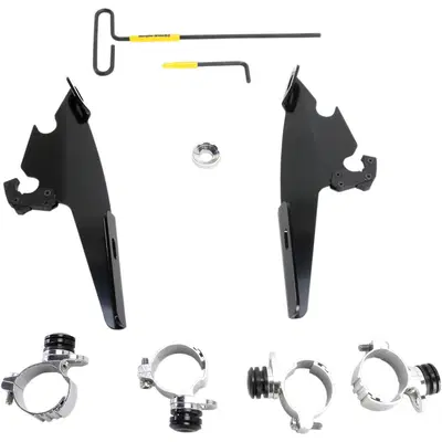 kit sgancio rapido nero per Batwing Memphis Shades 