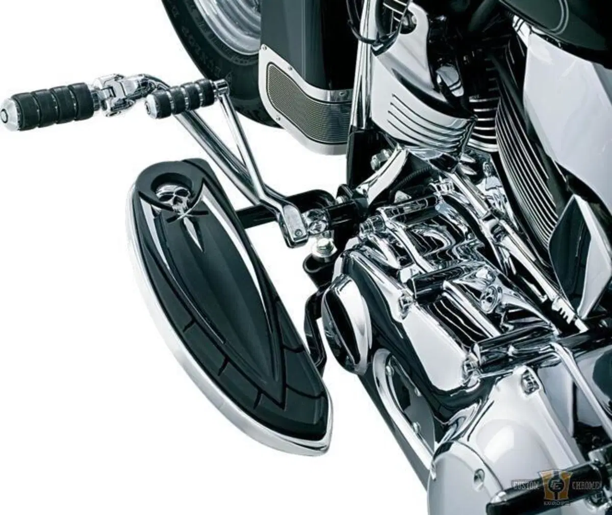 Pedane guidatore Kuryakyn Zombie per Dyna, Softail 