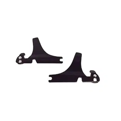 Piastre nere per schienalino Sissy Bar rimovibile 