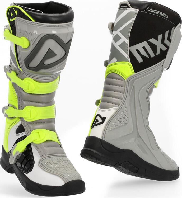 Stivali cross Acerbis X-TEAM Grigio Giallo