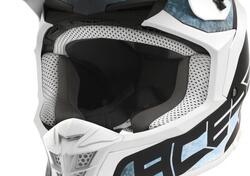 Casco cross Acerbis LINEAR Bianco Blu Chiaro