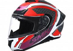 Casco integrale SMK TYPHOON RD1 Bianco Nero Rosso 