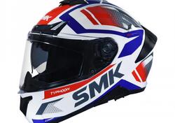 Casco integrale SMK TYPHOON THORN Bianco Rosso Blu 