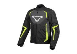 Giacca moto Macna Tazar Nero Grigio Giallo Neon