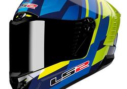 Casco integrale LS2 FF805 Thunder Carbon Gas blu g