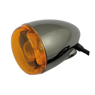 Freccia a lampadina Anteriore nera lente arancio n 