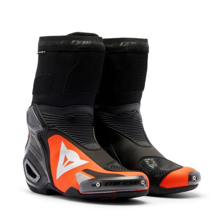 Stivali racing Dainese AXIAL 2 Nero Rosso fluo