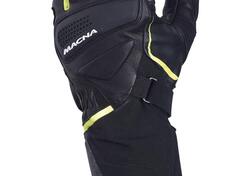 Guanti moto Macna Fugitive RTX nero giallo fluo