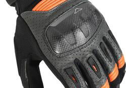 Guanti moto estivi Macna Rime Nero Grey Orange